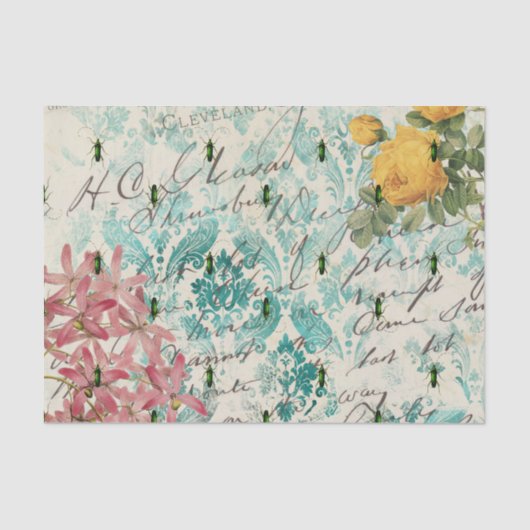 ヴィンテージグリーンビートル 薄葉紙 (正面)