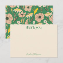 ヴィンテージグリーンピンクフローラスクリプトかわいい赤ちゃんシャワー