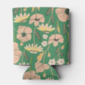 ヴィンテージグリーンピンクフローラ卒業パーティカスタムー 缶クーラー (裏面)