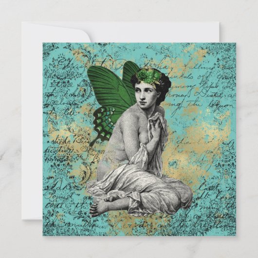 ヴィンテージグリーンフェアリーオンアクアエフエメラ カード (正面)