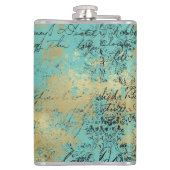 ヴィンテージグリーンフェアリーオンアクアエフエメラ フラスク (裏面)