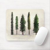 ヴィンテージグリーンフォレストツリーズ素朴ウグジー マウスパッド (マウス)