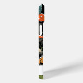 ヴィンテージグリーンフロッグオンマッシュルーム名前をカスタムする Case-Mate iPhoneケース (裏面 / 右)