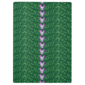 ヴィンテージグリーンフローラの壁紙パターン クリップボード (裏面)