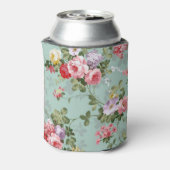 ヴィンテージグリーンフローラデザイン 缶クーラー (缶裏面)