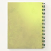 ヴィンテージグリーンフローラハートスクールノートブック ノートブック (裏面)