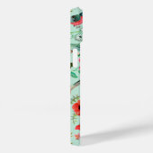 ヴィンテージグリーンフローラ鳥類の植物模様 Case-Mate iPhoneケース (裏面 / 右)