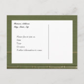 ヴィンテージグリーンブック日付の保存 案内ポストカード (裏面)