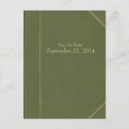 ヴィンテージグリーンブック日付の保存 案内ポストカード