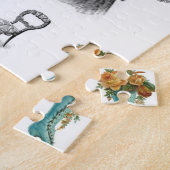 ヴィンテージグリーンブーツジグソーパズル彼女 ジグソーパズル (側面)