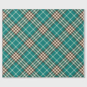 ヴィンテージグリーンプレイド ラッピングペーパー (フラット)