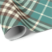 ヴィンテージグリーンプレイド ラッピングペーパー (ロールコーナー)