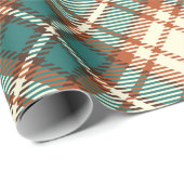 ヴィンテージグリーンプレイ市松模様にドティッシュペーパー ラッピングペーパー (ロールコーナー)