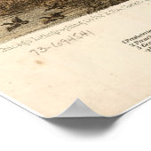 ヴィンテージグリーンベイWIの画像の地図(1867) ポスター (角)