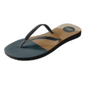 ヴィンテージグリーンベージュカラーブロックモノグラーム ビーチサンダル (アングル)