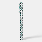 ヴィンテージグリーンホワイトバルセロナスタータイル幾何学模様 Case-Mate iPhoneケース (裏面 / 左)