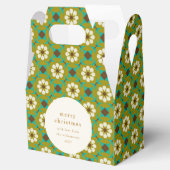 ヴィンテージグリーンボホフローラカスタムメリークリスマス フェイバーボックス (オープン)