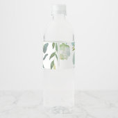 ヴィンテージグリーンユーカリ書結婚道 ペットボトルラベル (裏面)