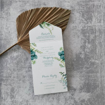 ヴィンテージグリーンユーカリ結婚プス