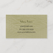 ヴィンテージグリーンライム名刺 名刺 (裏面)