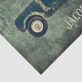 ヴィンテージグリーンラスティトラックオールドテ素朴クスチャティス 薄葉紙 (詳細)