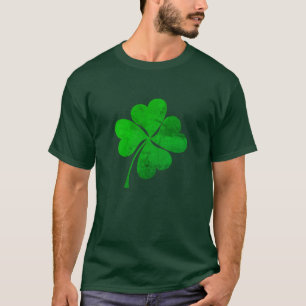 ヴィンテージグリーンラッキークローバーセントパトリックの日 Tシャツ