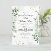 ヴィンテージグリーンリーレース結婚式招待状 招待状 (スタンド正面)