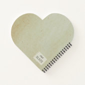 ヴィンテージグリーンレモンイラストレーション ノートブック (裏面)