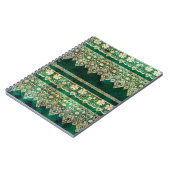 ヴィンテージグリーンレース ノートブック (左側)