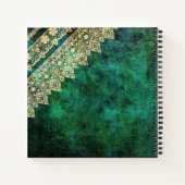 ヴィンテージグリーンレース ノートブック (裏面)