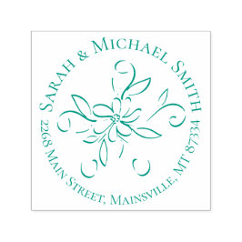 ヴィンテージグリーン出産のお知らせ男女兼用 セルフインキングスタンプ