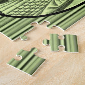 ヴィンテージグリーン女性ジグソーパズル ジグソーパズル (側面)