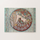 ヴィンテージグリーン女神 ジグソーパズル (横)