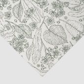 ヴィンテージグリーン秋フローラ分離ティッシュペーパー 薄葉紙 (詳細)