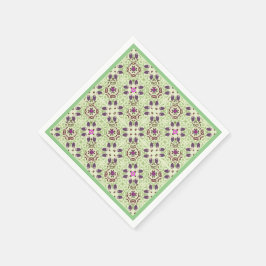 ヴィンテージグリーン紙カクテルナプキンズ スタンダードカクテルナプキン