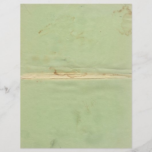 ヴィンテージグリーン紙レターヘッド (正面)