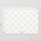 ヴィンテージグリーン結婚した金ゴールドの結婚クリスマス写真 シーズンカード (裏面)