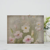 ヴィンテージグリーン&ホワイトスクラップブック紙 (スタンド正面)