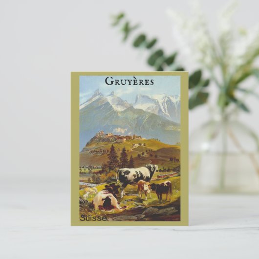 ヴィンテージグルイエレススイストラベル ポストカード (スタンド正面)