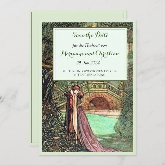 ヴィンテージグルエンウントローザホチゼイインラトゥン セーブザデート (正面/裏面)