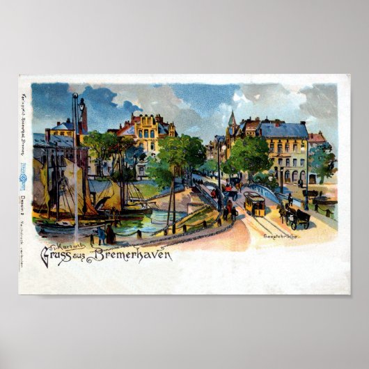 ヴィンテージグルスハウスブレマーヘブン（ゲエステブリュッケ）リトー ポスター (正面)