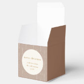 ヴィンテージグルービジオメトリックラインカスタムクリスマス フェイバーボックス (オープン)