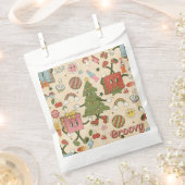 ヴィンテージグルービディスコのクリスマスツリー フェイバーバッグ (クリップ留めされた状態)