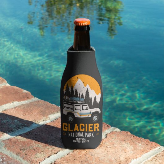 ヴィンテージグレイシャーナショナルパークロードトリップモンタナ ボトルクーラー (インサイチュ プール)