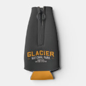 ヴィンテージグレイシャーナショナルパークロードトリップモンタナ ボトルクーラー (裏面)