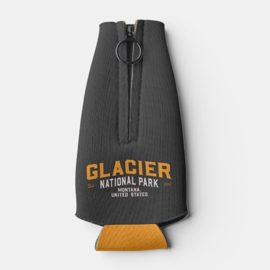 ヴィンテージグレイシャーナショナルパークロードトリップモンタナ ボトルクーラー (裏面)