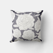 ヴィンテージグレイバラ クッション (裏面)