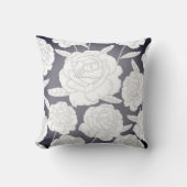 ヴィンテージグレイバラ クッション (正面)