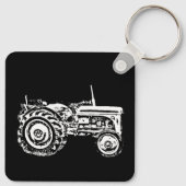 ヴィンテージグレイ・マッサージ・ファージェソン・トラクターの写真 キーホルダー (裏面)