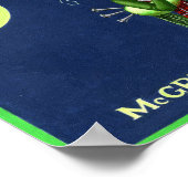 ヴィンテージグレンイアン・りんごのロゴ、ホイパー、ワシントン、 ポスター (角)